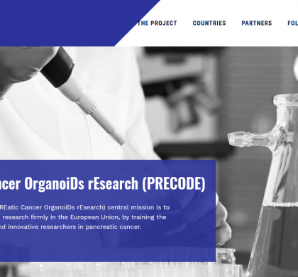 A screenshot of the PRECODE project website