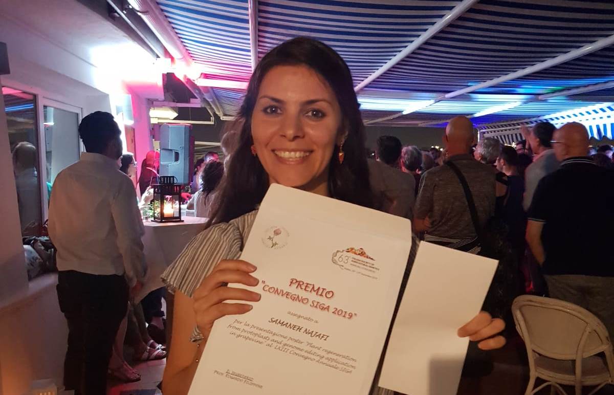 Samaneh and the Best Poster Prize (63rd SIGA Annual Congress)