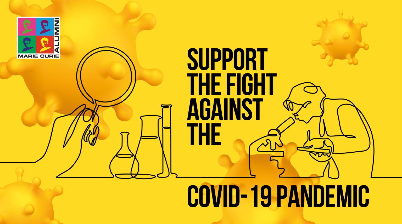 The Marie Curie fellows support the fight against COVID-19